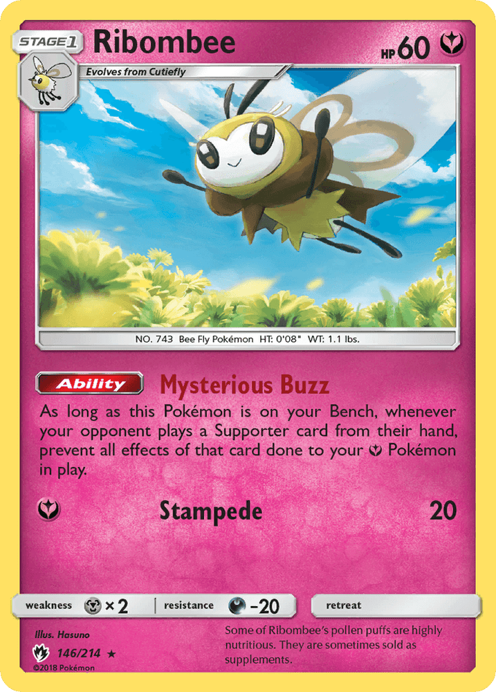 Ribombee (146/214) [Sun & Moon: Lost Thunder] (Online Only)