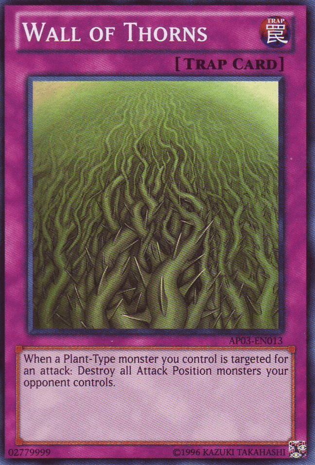 Wall of Thorns [AP03-EN013] Super Rare (ONLINE ORDER ONLY)