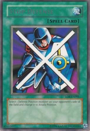 Stop Defense [LOB-EN095] Rare (ONLINE ORDER ONLY)