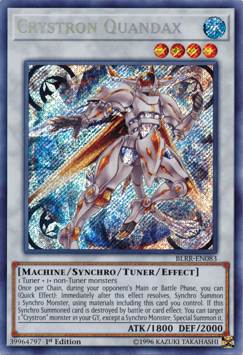 Crystron Quandax [BLRR-EN083] Secret Rare (ONLINE ORDER ONLY)