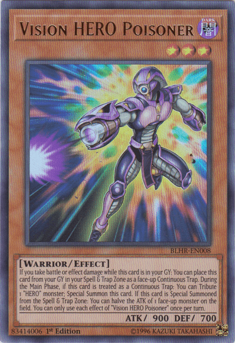 Vision Hero Poisoner [BLHR-EN008] Ultra Rare (ONLINE ORDER ONLY)