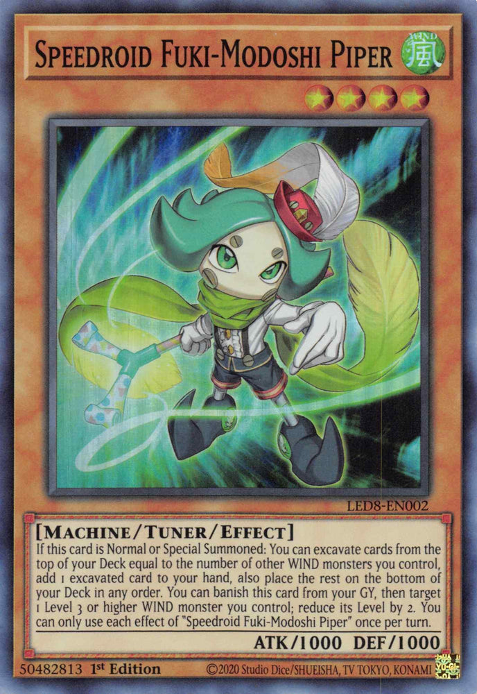 Speedroid Fuki-Modoshi Piper [LED8-EN002] Super Rare (ONLINE ORDER ONLY)