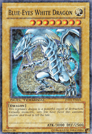 Blue-Eyes White Dragon [DT01-EN001] Super Rare (ONLINE ORDER ONLY)
