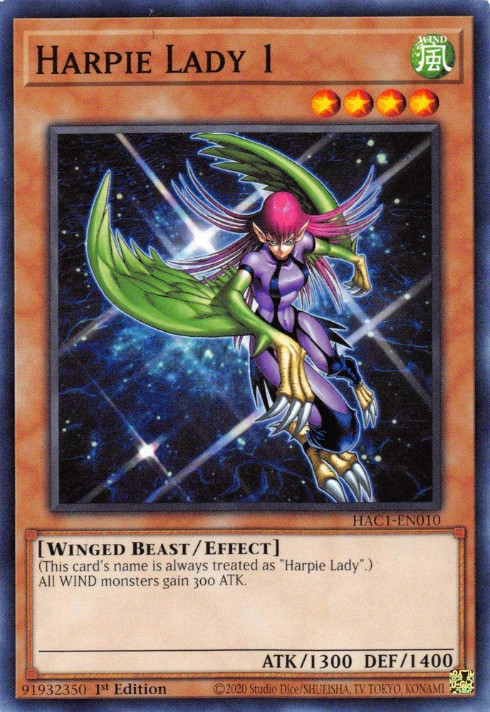 Harpie Lady 1 [HAC1-EN010] Common (ONLINE ORDER ONLY)