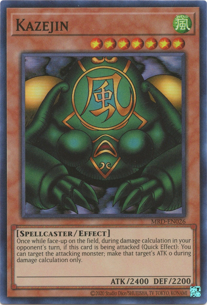 Kazejin (25th Anniversary) [MRD-EN026] Super Rare (ONLINE ORDER ONLY)