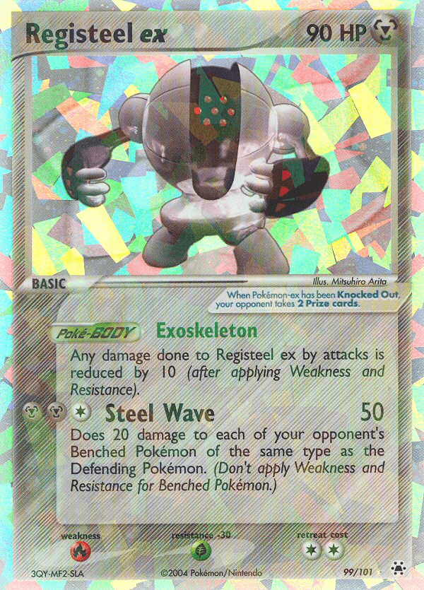 Registeel ex (99/101) [EX: Hidden Legends] (Online Only)