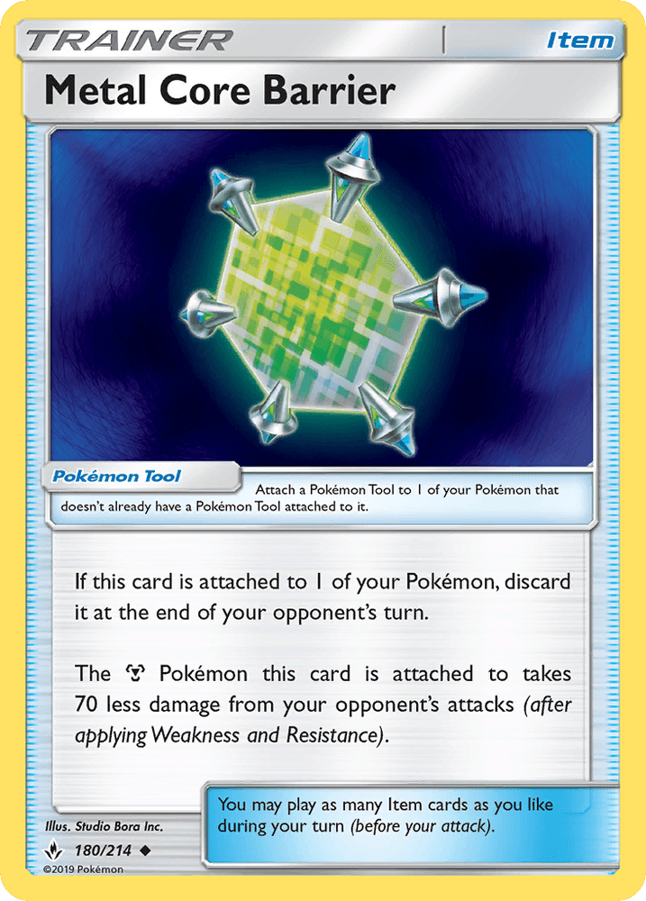 Metal Core Barrier (180/214) [Sun & Moon: Unbroken Bonds] (Online Only)