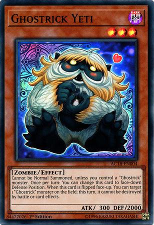 Ghostrick Yeti [AC18-EN004] Super Rare (ONLINE ORDER ONLY)