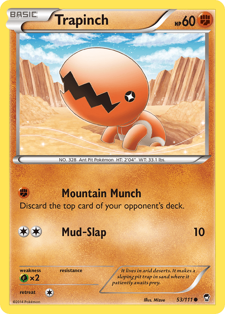 Trapinch (53/111) [XY: Furious Fists] (Online Only)
