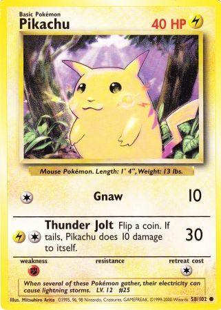 Pikachu (58/102) (Jumbo Card) [Base Set Unlimited] (Online Only)