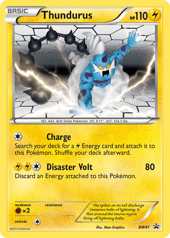 Thundurus (BW41) [Black & White: Black Star Promos] (Online Only)