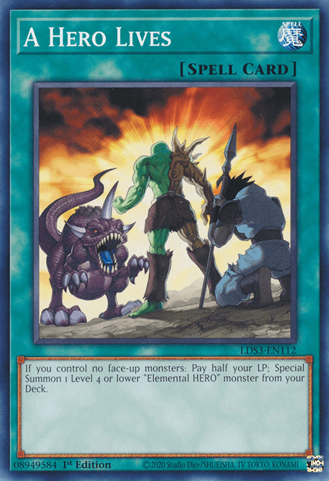 A Hero Lives [LDS3-EN112] Common (ONLINE ORDER ONLY)