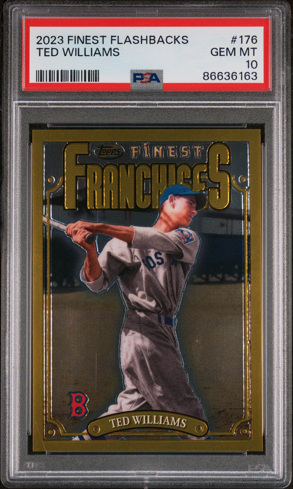 2023 TOPPS FINEST FLASHBACKS TED WILLIAMS  #176 - PSA 10 (Online Order Only)