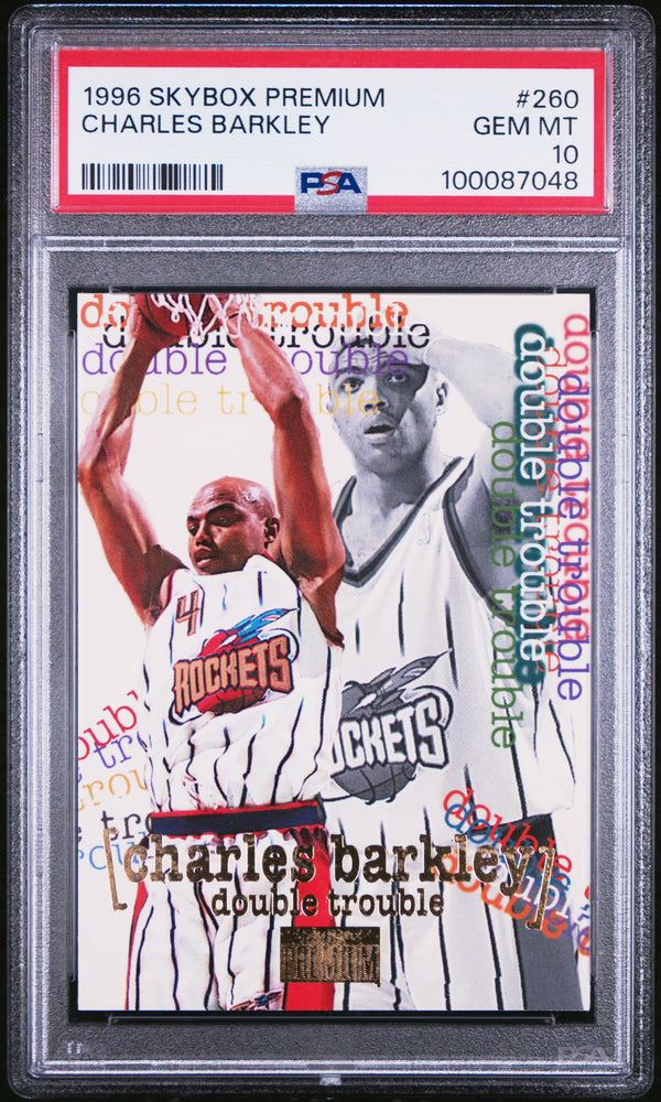 1996 SKYBOX PREMIUM CHARLES BARKLEY  #260 - PSA 10 (Online Order Only)