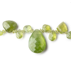 2-22x15mm Peridot Multiple Shape Beads 16 inch 160 pieces (ONLINE ORDER ONLY)