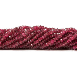 2-3mm Candy Apple Red Spinel faceted rondelle Beads 18 inch 295 pieces AAA