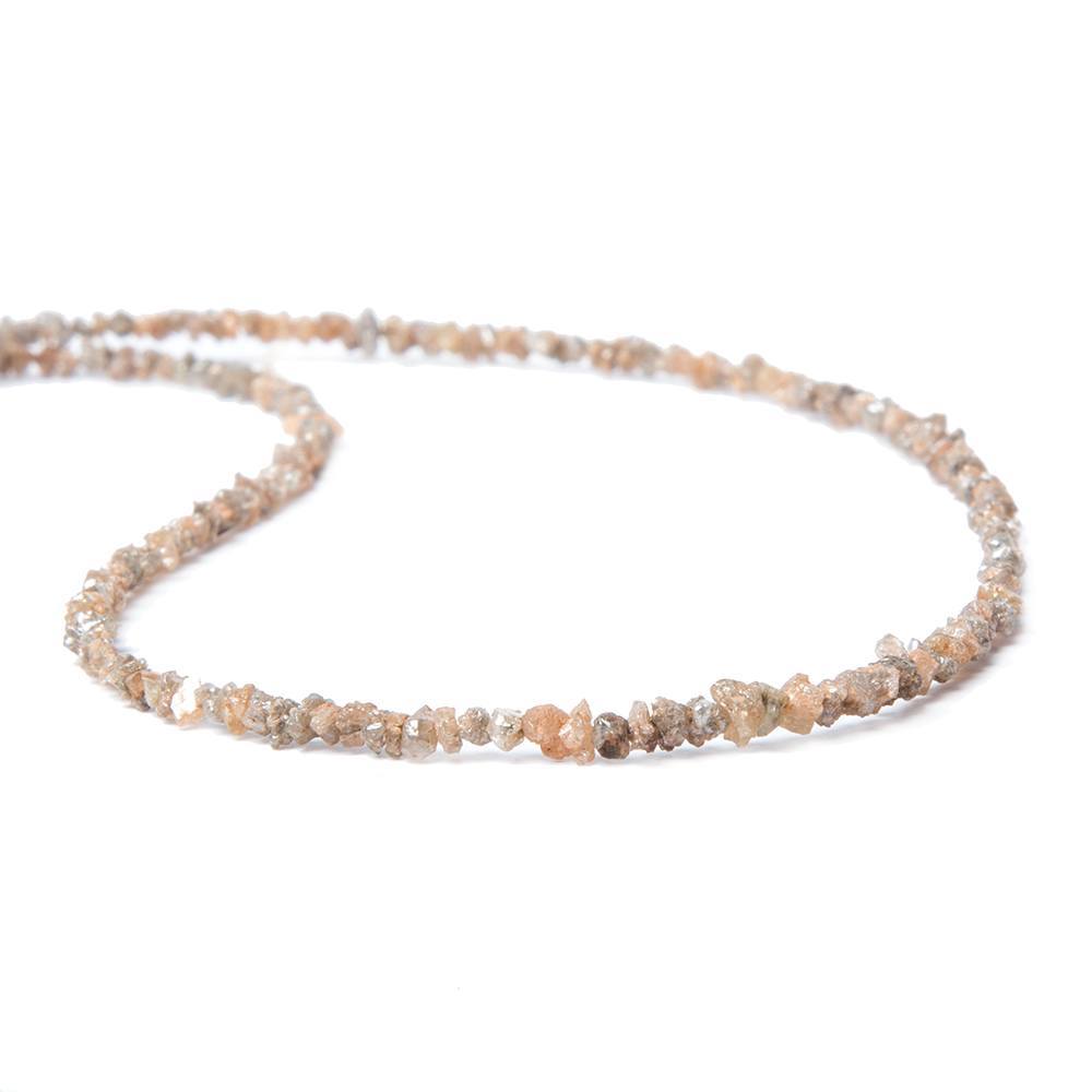 2-3mm Cocoa and Rose Diamond Beads Unfaceted Nugget (ONLINE ORDER ONLY)
