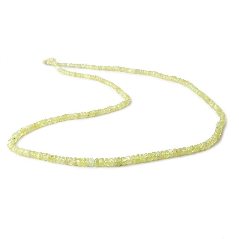 2-4.5mm Cat's Eye Chrysoberyl Faceted Rondelle Beads 18 inch 300 pieces (ONLINE ORDER ONLY)