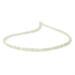 2-4mm Pale Green Sapphire Faceted Rondelle Beads 16 inch 225 pieces