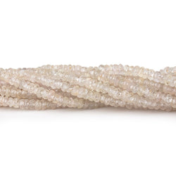 2-4mm Pale Pink Sapphire Faceted Rondelle Beads 16 inch 225 pieces (ONLINE ORDER ONLY)