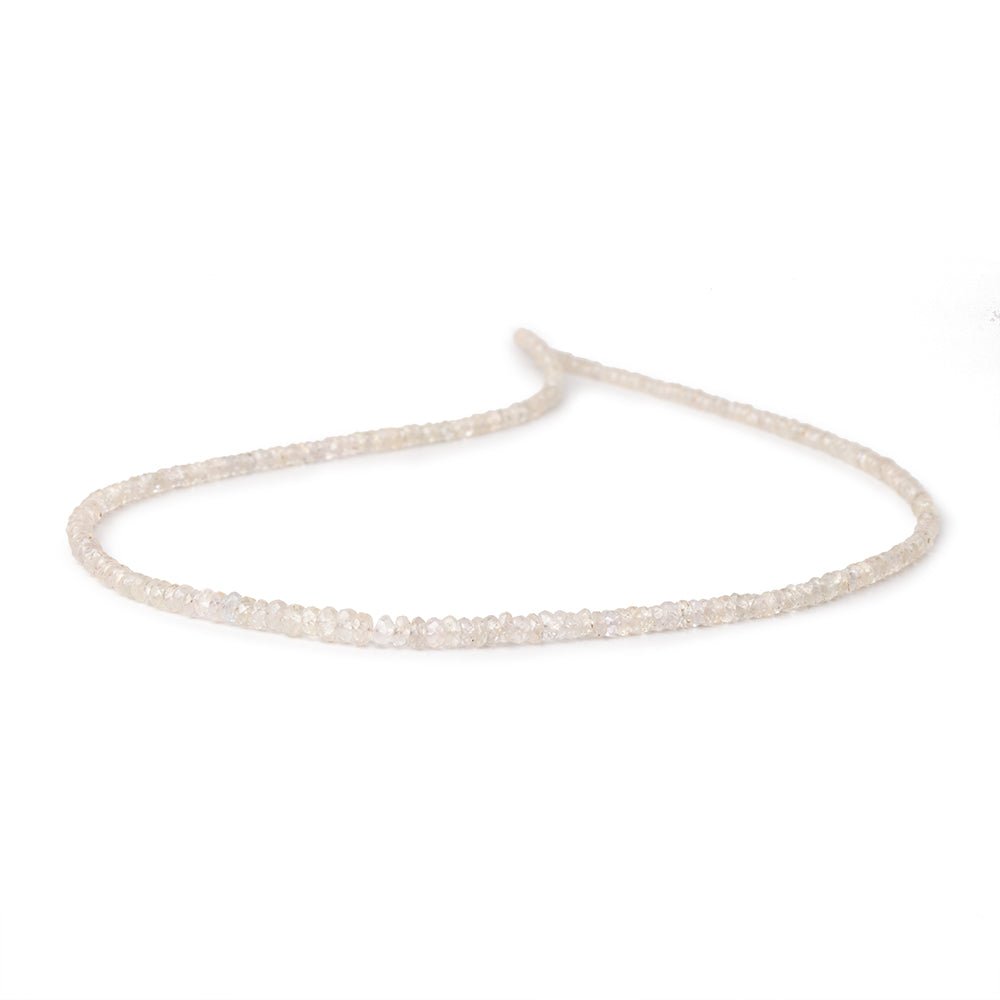 2-4mm Pale Pink Sapphire Faceted Rondelle Beads 16 inch 225 pieces (ONLINE ORDER ONLY)
