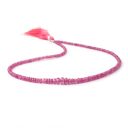 2-6mm Ruby Faceted Rondelle Beads 16 inch 200 pieces AA (ONLINE ORDER ONLY)