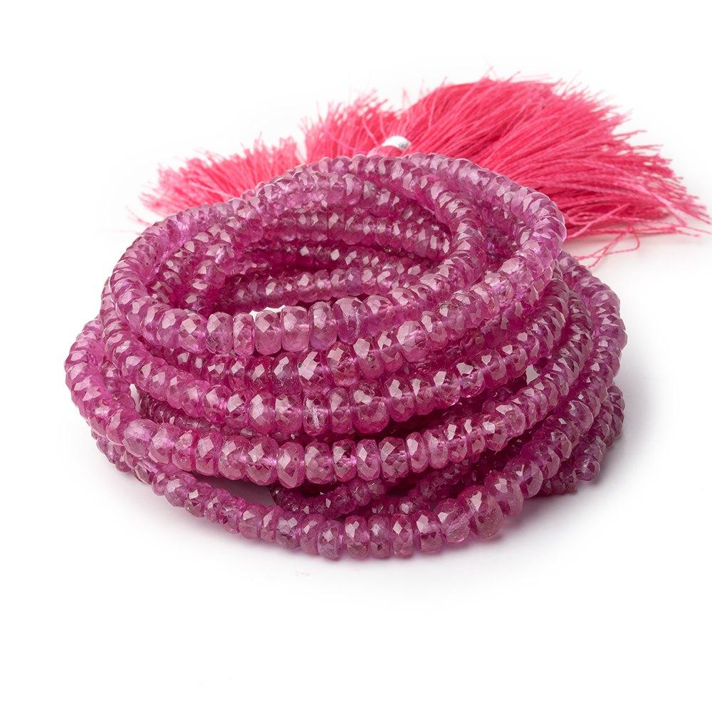 2-6mm Ruby Faceted Rondelle Beads 16 inch 200 pieces AA (ONLINE ORDER ONLY)