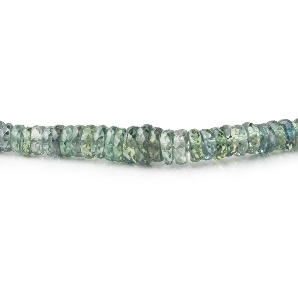2-6mm Sea Green Sapphire Faceted Heishi Beads 17 inch 320 pieces AAA (ONLINE ORDER ONLY)