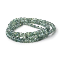 2-6mm Sea Green Sapphire Faceted Heishi Beads 17 inch 320 pieces AAA (ONLINE ORDER ONLY)