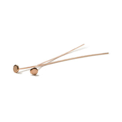 2" length Rose Gold Disc Headpin  26 Gauge Wire 10 pieces per Bag (ONLINE ORDER ONLY)