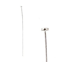 2" length Sterling Silver Disc Headpin, 26 Gauge Wire, 10 pieces per Bag (ONLINE ORDER ONLY)