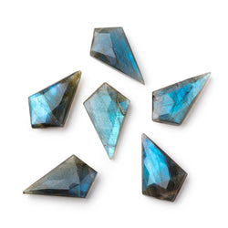 20-22mm Labradorite Faceted Shield Focal 1 piece (ONLINE ORDER ONLY)