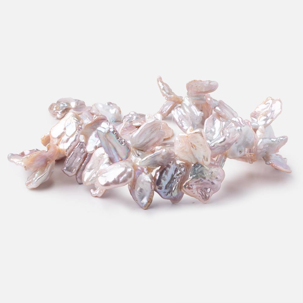 20-31mm Ballet Pink Top Drill Ultra Keshi Freshwater Pearls 16 inch 52 Beads AAA (ONLINE ORDER ONLY)