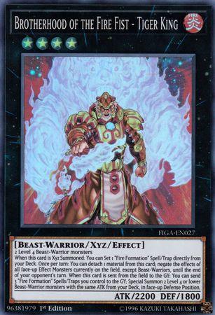 Brotherhood of the Fire Fist - Tiger King [FIGA-EN027] Super Rare (ONLINE ORDER ONLY)