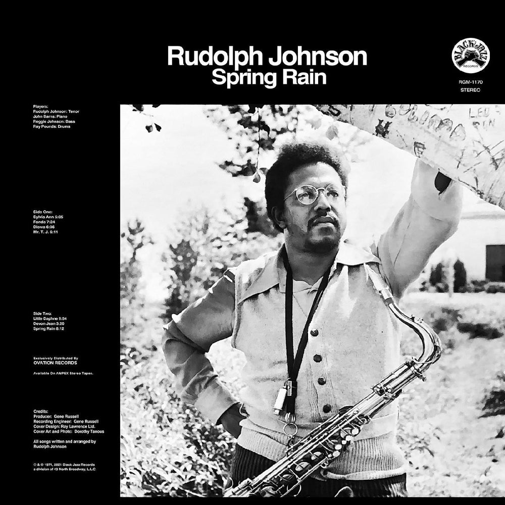 PRE-ORDER: Rudolph Johnson - Spring Rain - REMASTERED (BLUE WITH BLACK SWIRL VINYL) [Vinyl]