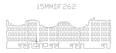 Ruined City Building (Wood) - 15MMDF262 (Online Order Only)