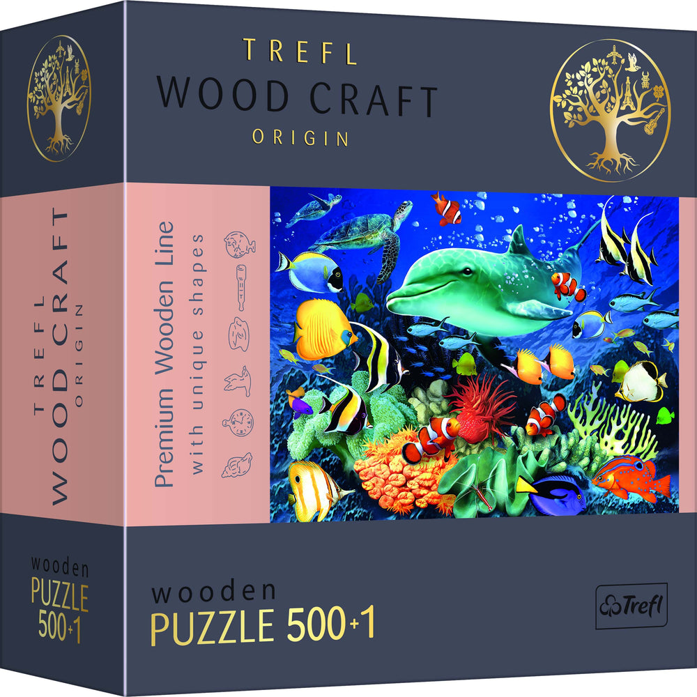 Trefl Wood Craft 501 Piece Wooden Puzzle - Sea Life (ONLINE ORDER ONLY)