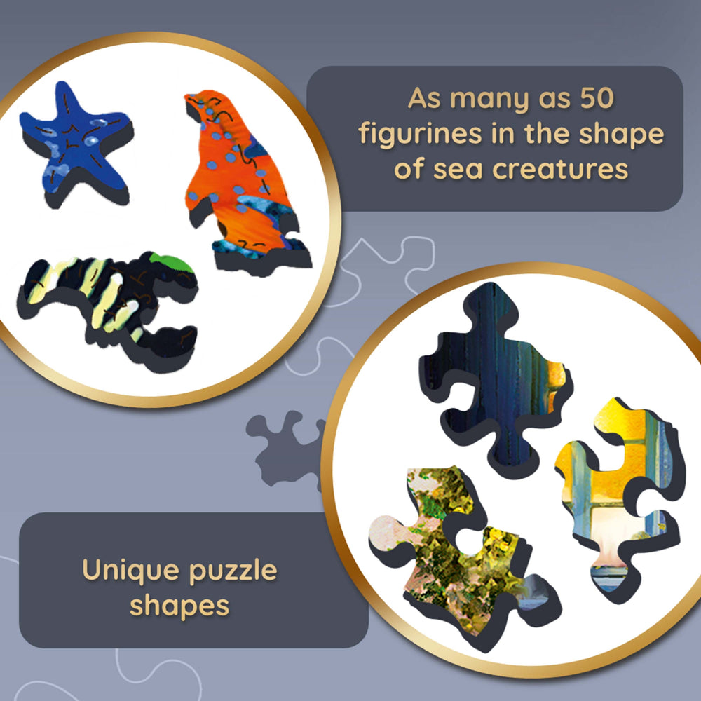 Trefl Wood Craft 501 Piece Wooden Puzzle - Sea Life (ONLINE ORDER ONLY)