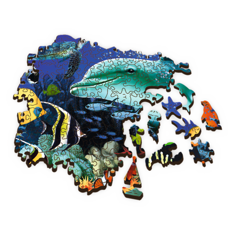 Trefl Wood Craft 501 Piece Wooden Puzzle - Sea Life (ONLINE ORDER ONLY)