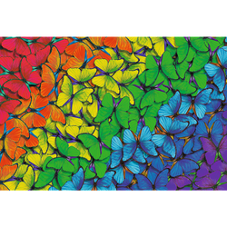 Trefl Wood Craft 501 Piece Wooden Puzzle - Rainbow Butterflies (ONLINE ORDER ONLY)