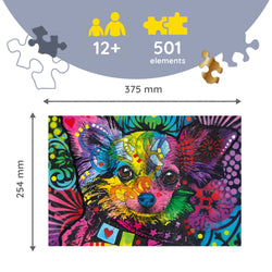 Trefl Wood Craft 501 Piece Wooden Puzzle - Colorful Puppy (ONLINE ORDER ONLY)