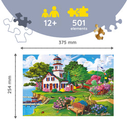 Trefl Wood Craft 501 Piece Wooden Puzzle - Summer Haven (ONLINE ORDER ONLY)