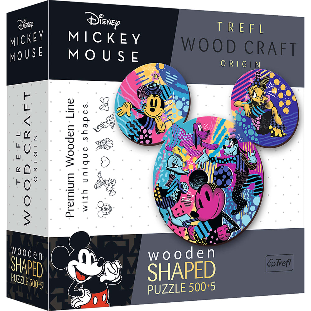 Trefl Wood Craft 500 +5 Piece Wooden Puzzle - Disney's Mickey Mouse (ONLINE ORDER ONLY)