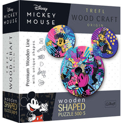 Trefl Wood Craft 500 +5 Piece Wooden Puzzle - Disney's Mickey Mouse (ONLINE ORDER ONLY)