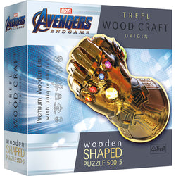 Trefl Wood Craft 500 + 5 Piece Wooden Puzzle - Marvel - Infinity Gauntlet (ONLINE ORDER ONLY)