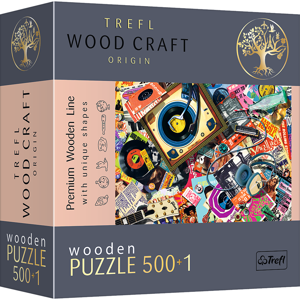 Trefl Wood Craft 501 Piece Wooden Puzzle - In the World of Music (ONLINE ORDER ONLY)