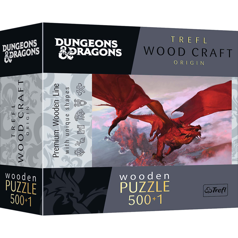 Trefl Wood Craft 501 Piece Wooden Puzzle - Dungeons & Dragons - Ancient Red Dragon (ONLINE ORDER ONLY)
