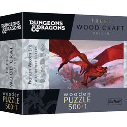 Trefl Wood Craft 501 Piece Wooden Puzzle - Dungeons & Dragons - Ancient Red Dragon (ONLINE ORDER ONLY)