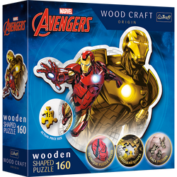 Trefl Wood Craft 160 Piece Wooden Puzzle - Marvel Brave Iron Man (ONLINE ORDER ONLY)
