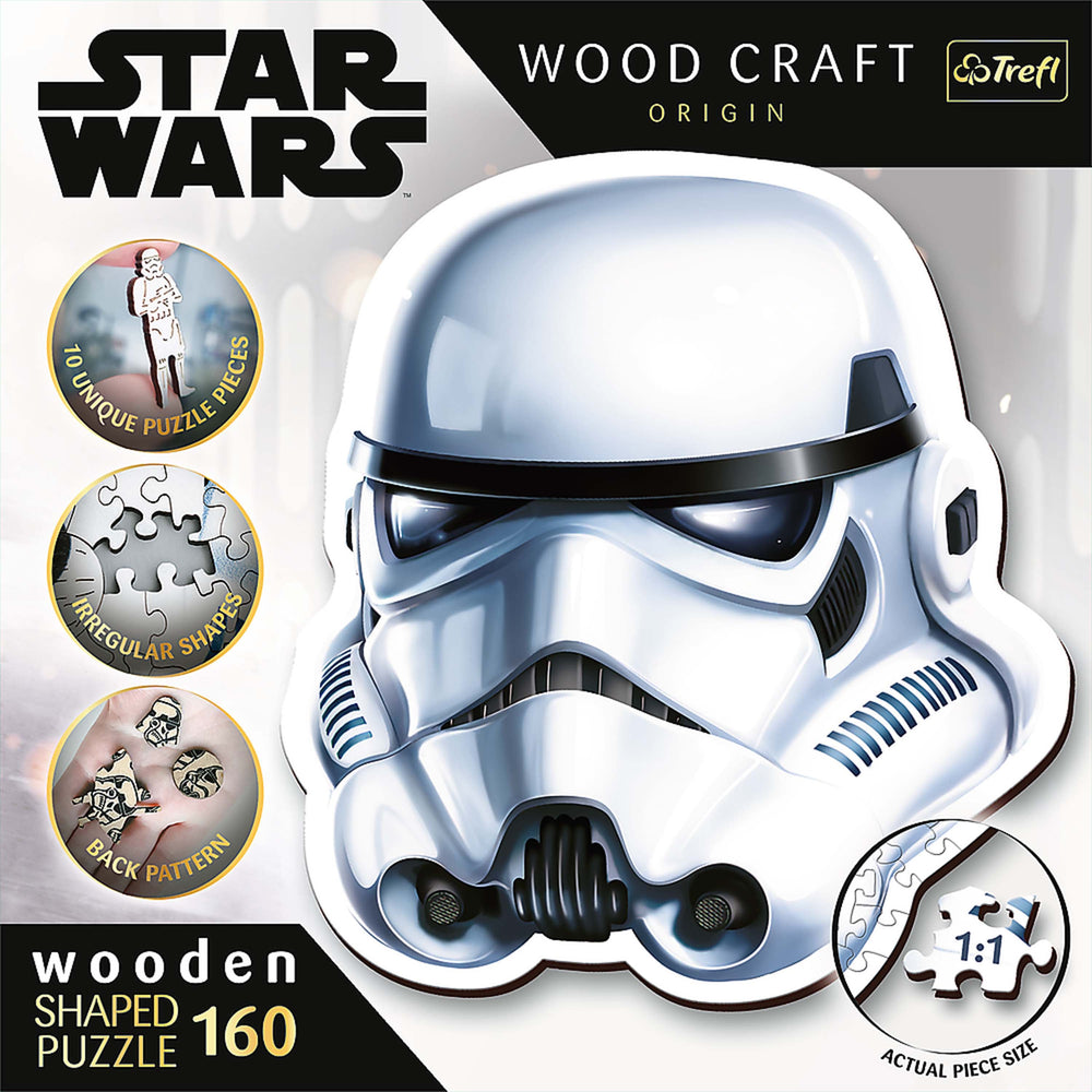 Trefl Wood Craft 160 Piece Wooden Puzzle - Star Wars - Stormtrooper's Helmet (ONLINE ORDER ONLY)